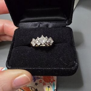 14k Diamond Engagement/Wedding Band Genuine Size 5